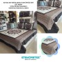 ETEHOMETEX ÇİFT KİŞİLİK KAPİTONELİ YATAK ÖRTÜSÜ SETİ GLORİA KAHVE 8696474231921